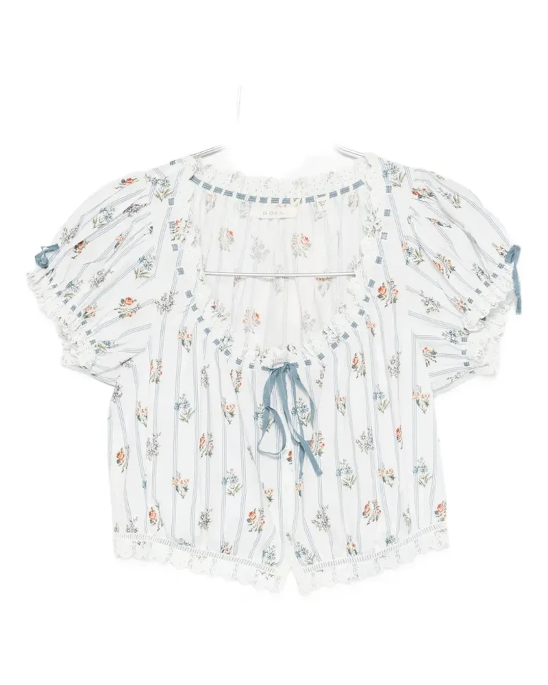 DÔEN Nera floral-print blouse - Weiß Weiß