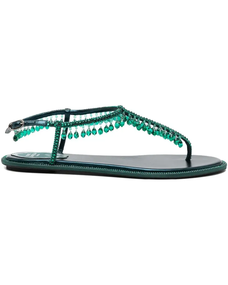 René Caovilla Diana Sandalen - Grün Grün