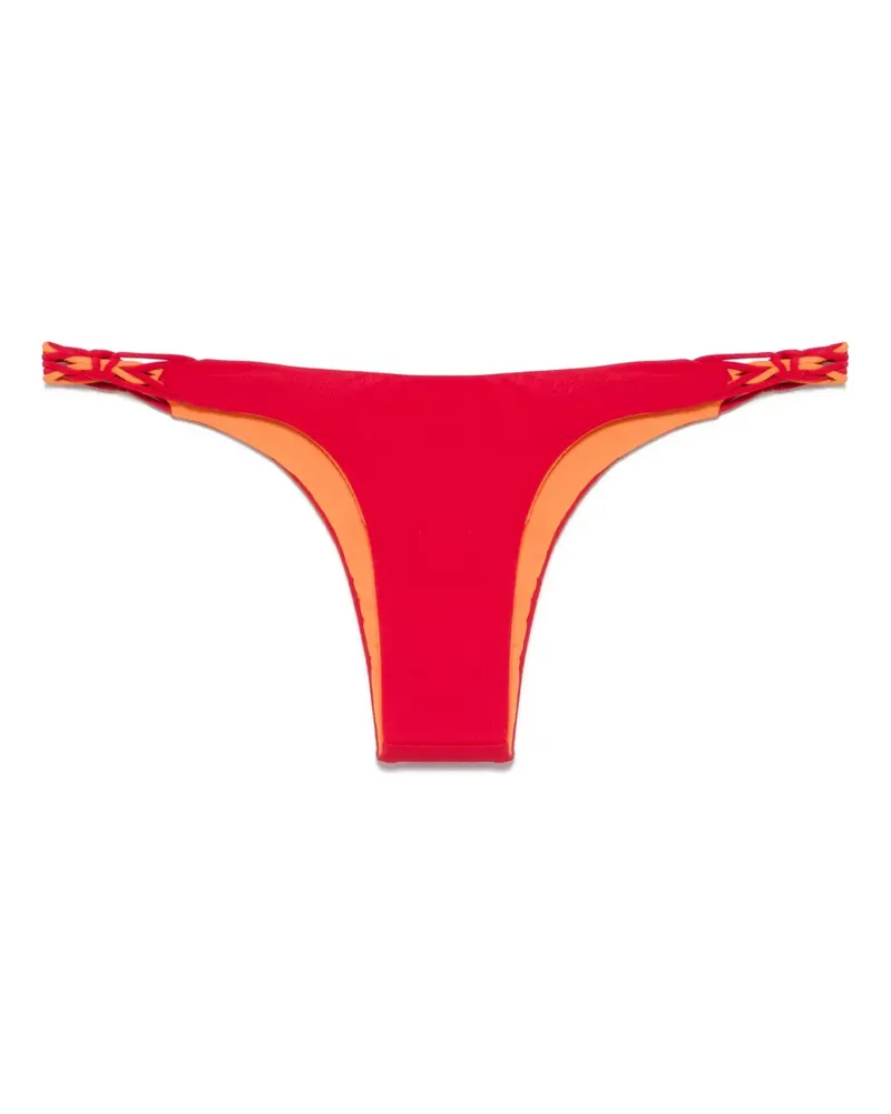 Isa Boulder Tri-Twist Bikinihöschen - Rot Rot