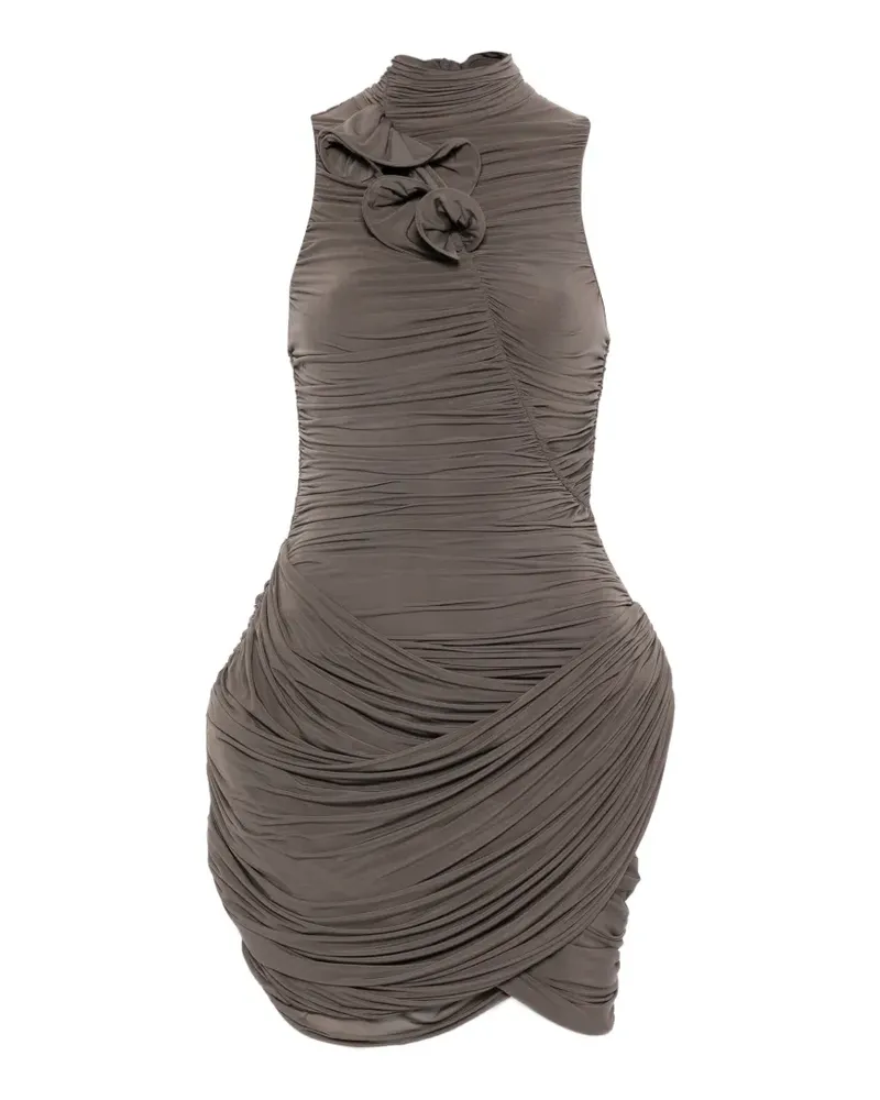 Magda Butrym Minikleid mit Rüschen - Braun Braun