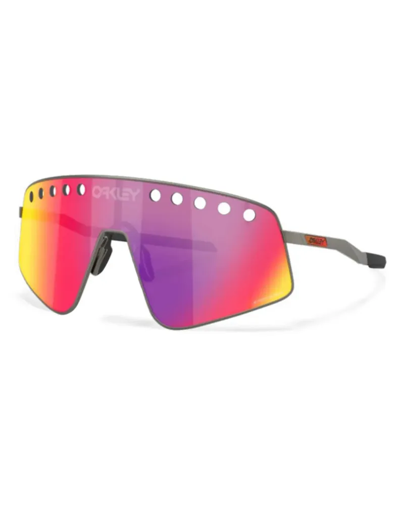 Oakley Sonnenbrille mit Shield-Gestell - Grau Grau