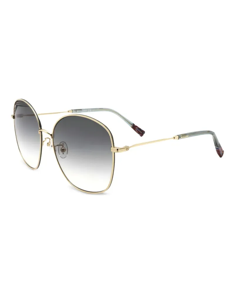 Missoni Sonnenbrille mit geometrischem Gestell - Gold Gold