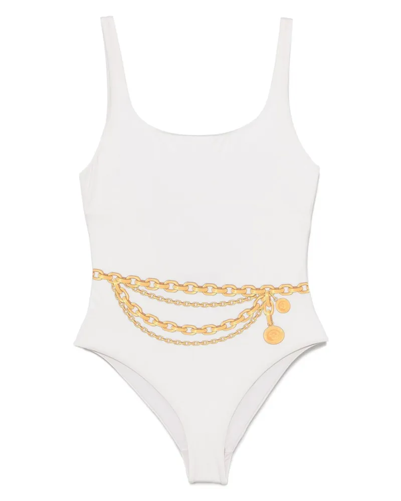 Versace Badeanzug mit Treasure-Print - Nude Nude