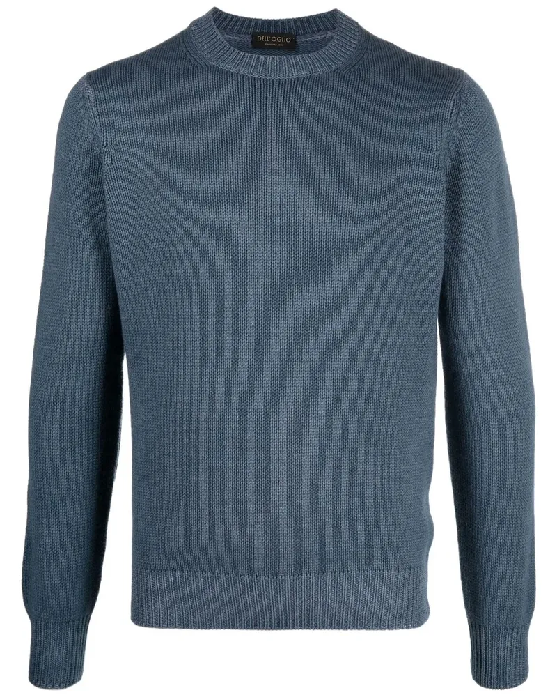 Dell'oglio Gerippter Pullover - Blau Blau