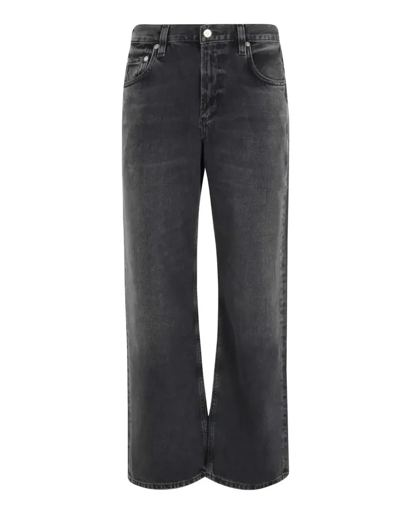 Citizens of humanity Ausgeblichene Lindz Easy Straight-Leg-Jeans - Grau Grau