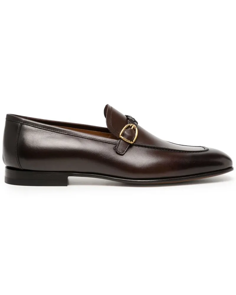 Tom Ford Martin Loafer mit gewebtem Riemen - Schwarz Schwarz