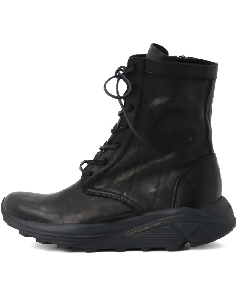 Yohji Yamamoto Stiefel im Military-Look - Schwarz Schwarz