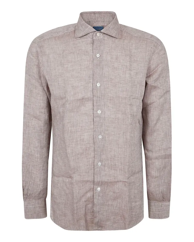 BARBA Hemd aus Leinen - Nude Nude