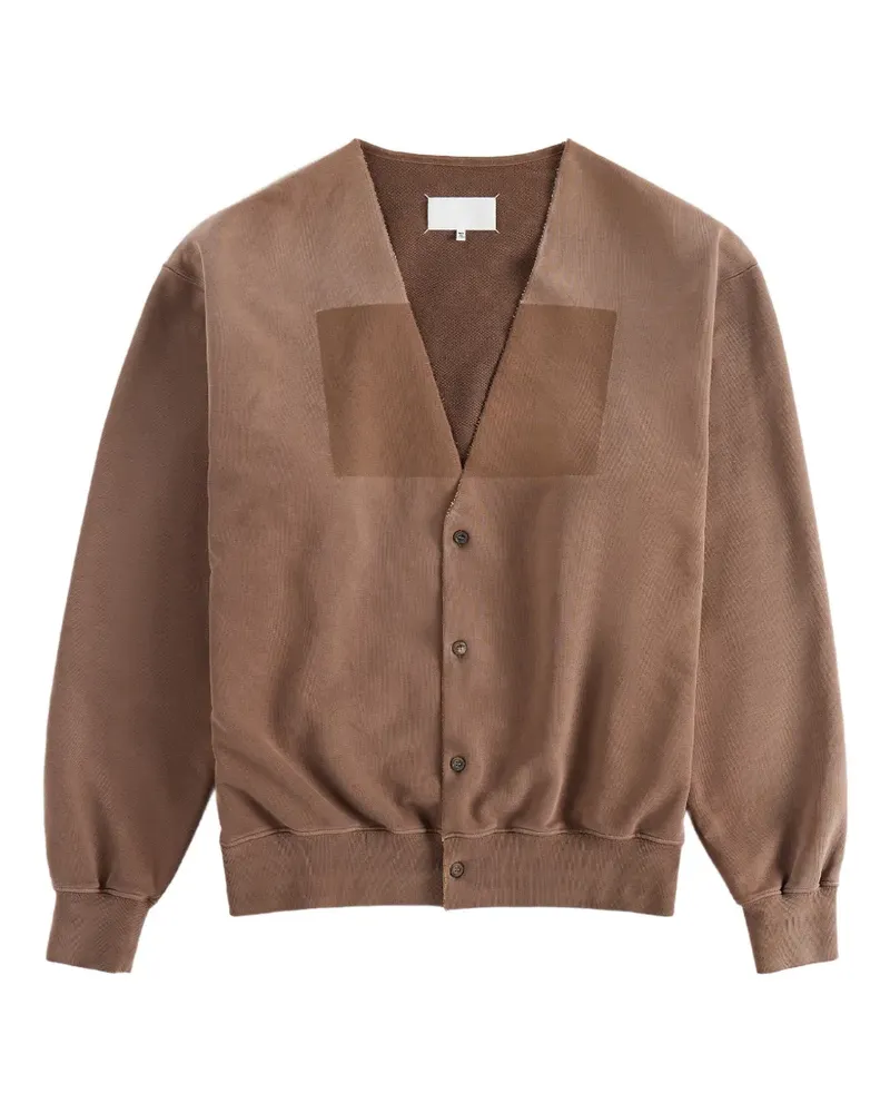 Maison Margiela Cardigan mit V-Ausschnitt - Braun Braun