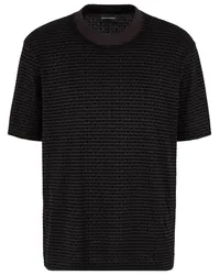 Emporio Armani T-Shirt mit Logo-Print Schwarz