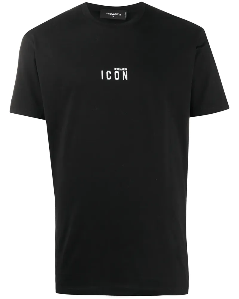 Dsquared2 T-Shirt mit "Icon"-Print" - Schwarz Schwarz