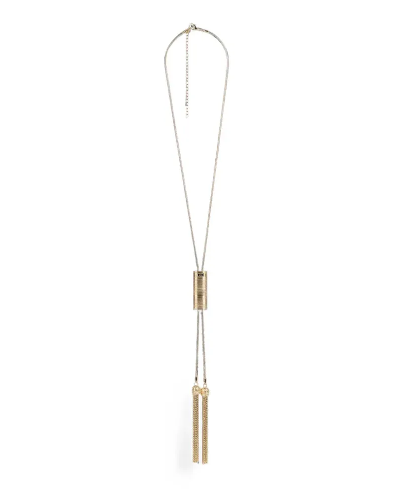 Balmain Lange Messing Halskette mit Quasten - Gold Gold