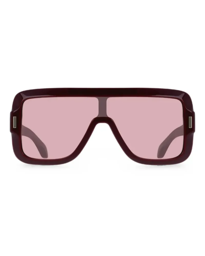Ferragamo Sonnenbrille mit geometrischem Gestell - Rot Rot