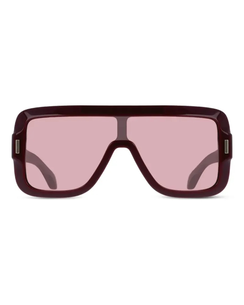 Ferragamo Sonnenbrille mit geometrischem Gestell - Rot Rot
