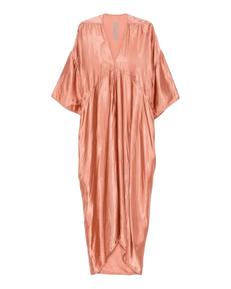 Rick Owens Tommykite V-neck maxi dress - Rosa Rosa