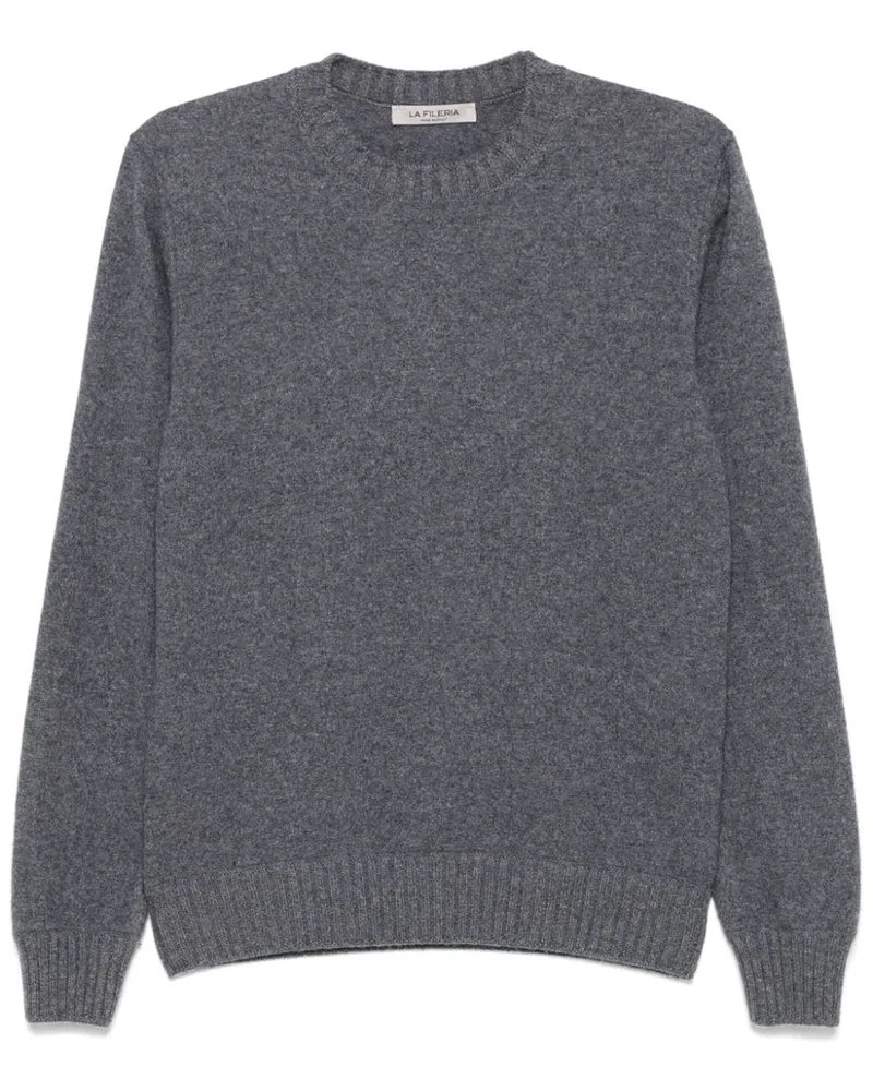 La Fileria Klassischer Kaschmirpullover - Grau Grau