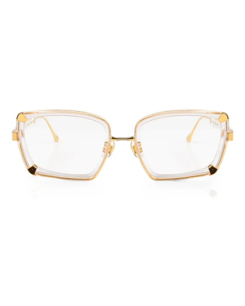 Anna-Karin Karlsson Silver Moon square-frame glasses - Gold Gold
