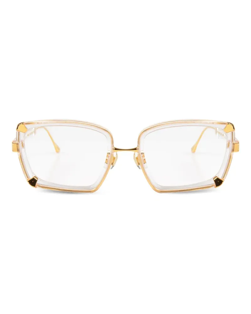 Anna-Karin Karlsson Silver Moon square-frame glasses - Gold Gold
