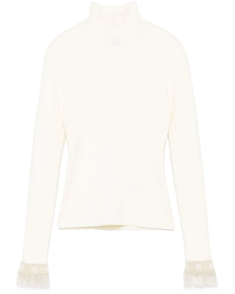 Chiara Ferragni Oberteil mit Lurex-Detail - Weiß Weiß