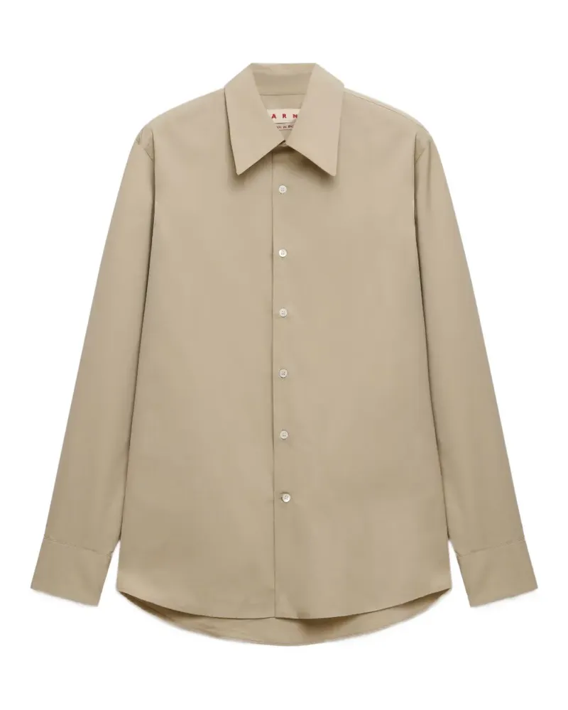 Marni Popeline-Hemd in Beige - Nude Nude