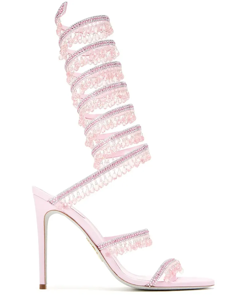 René Caovilla Super Chandelier Sandalen 105mm - Rosa Rosa