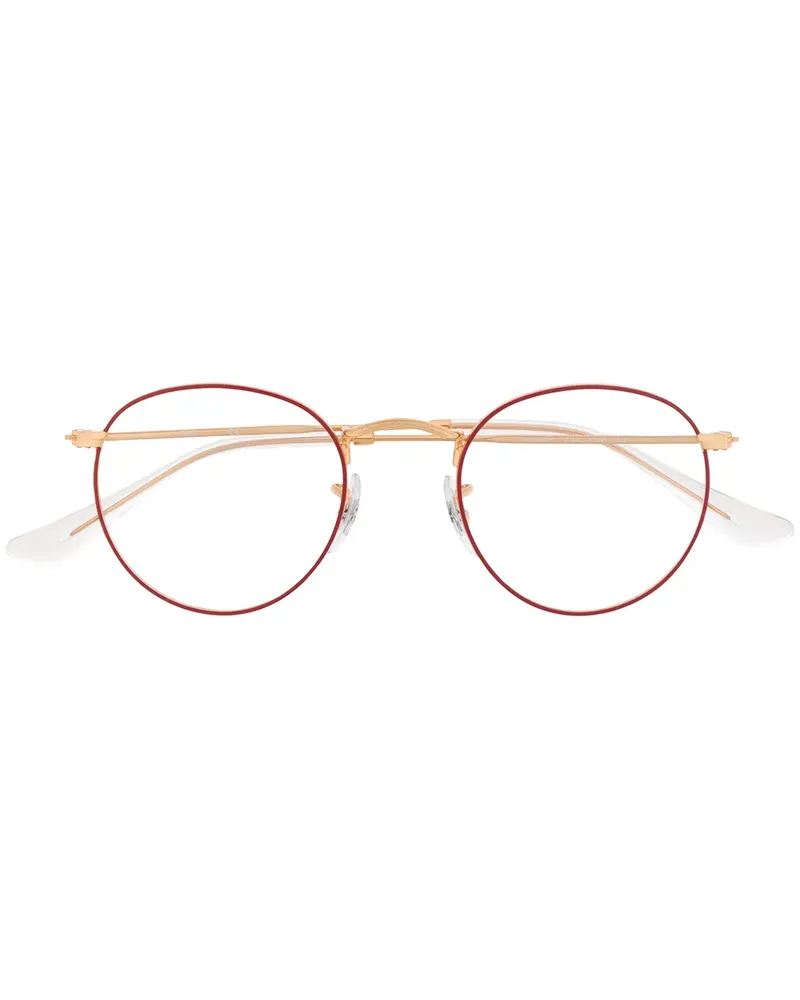 Ray Ban Brille mit rundem Gestell - Gold Gold