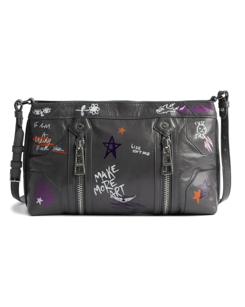 Zadig & Voltaire x Humberto Cruz Sunny Mood Umhängetasche - Grau Grau