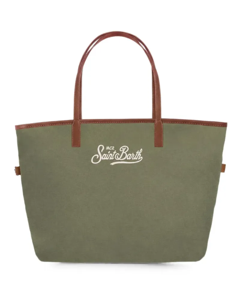 MC2 Saint Barth City logo-embroidered tote bag - Grün Grün
