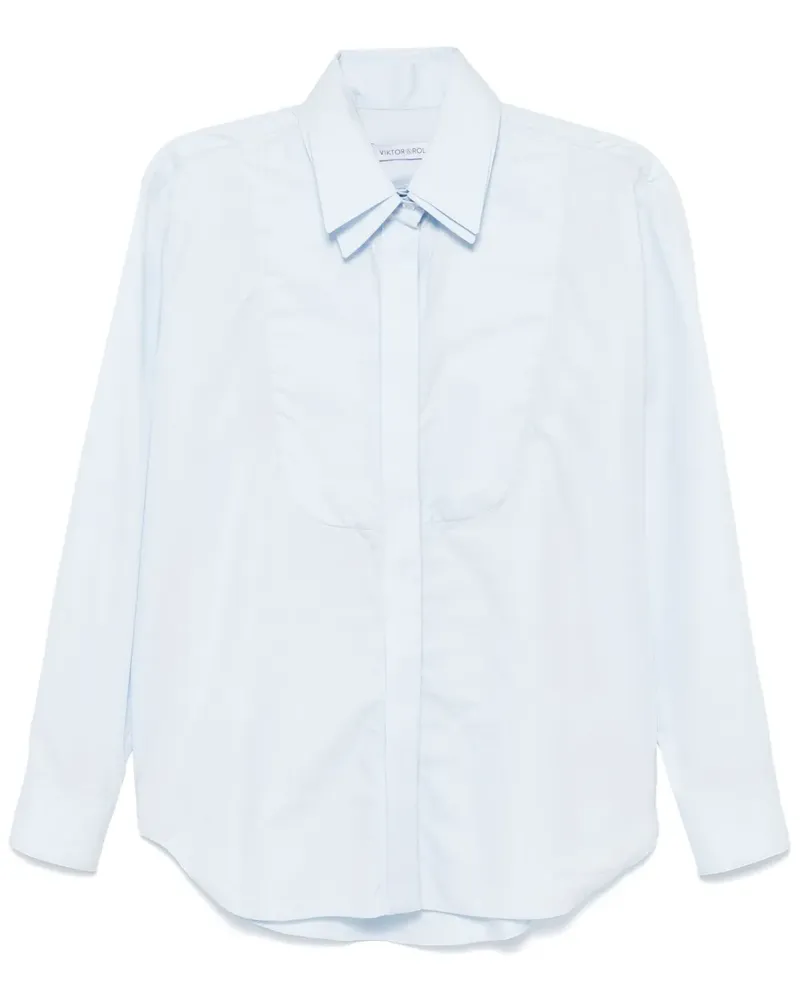 Viktor & Rolf Hemd im Layering-Look - Blau Blau