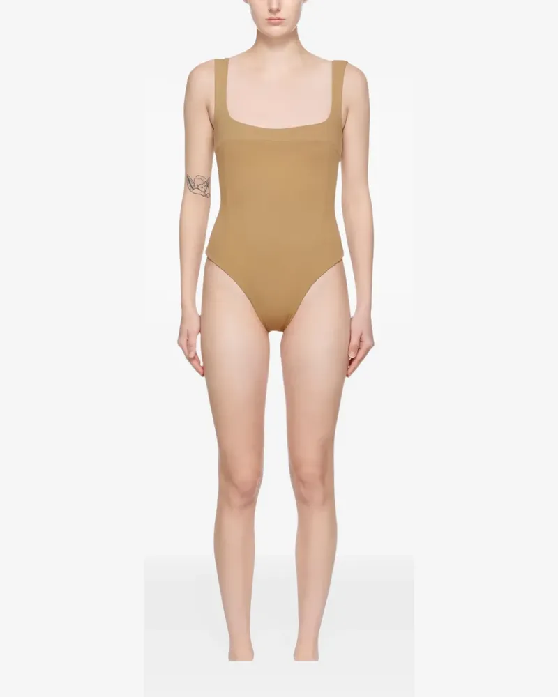 Haight Gabi Badeanzug aus Krepp - Braun Braun