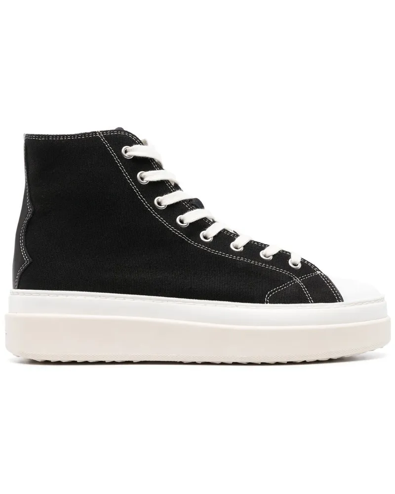 Isabel Marant High-Top-Sneakers mit Schnürung Schwarz