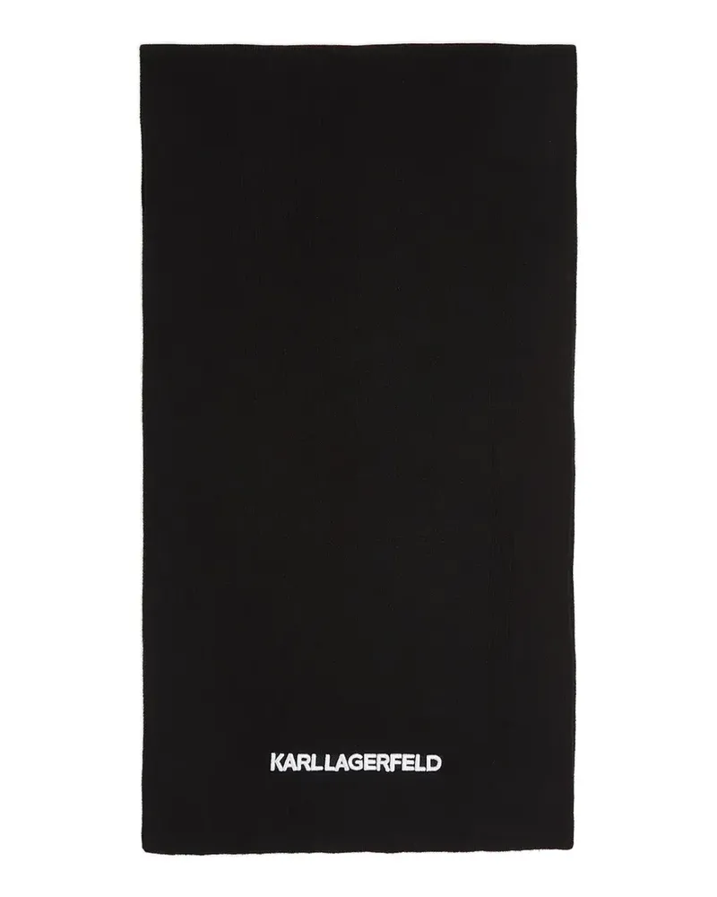 Karl Lagerfeld Schal mit Logo-Detail - Schwarz Schwarz