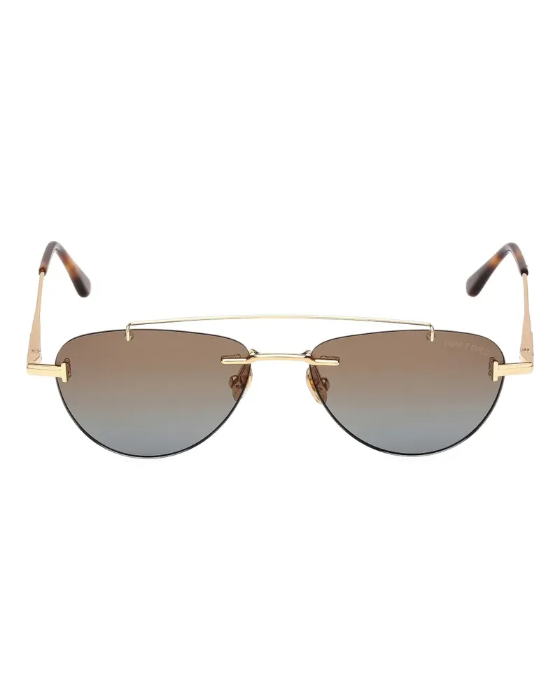 Tom Ford pilot-frame sunglasses - Gold Gold