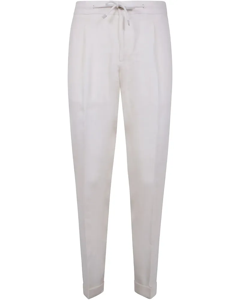 BARBA Hose mit Kordelzug - Weiß Weiß