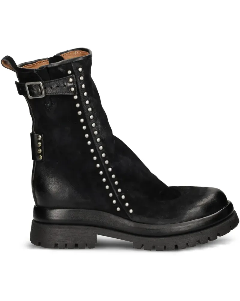 A.S.98 Stiefel mit Nieten - Schwarz Schwarz
