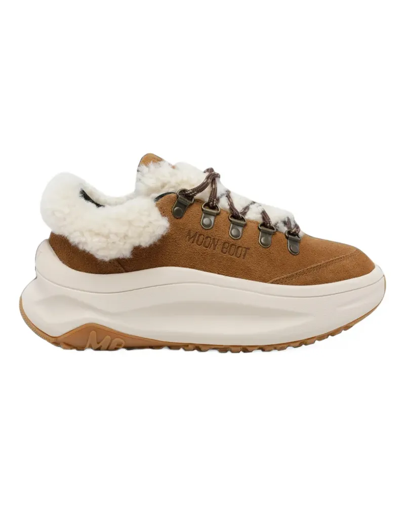 Moon Boot Moon 247 City Sneakers aus Shearling - Braun Braun