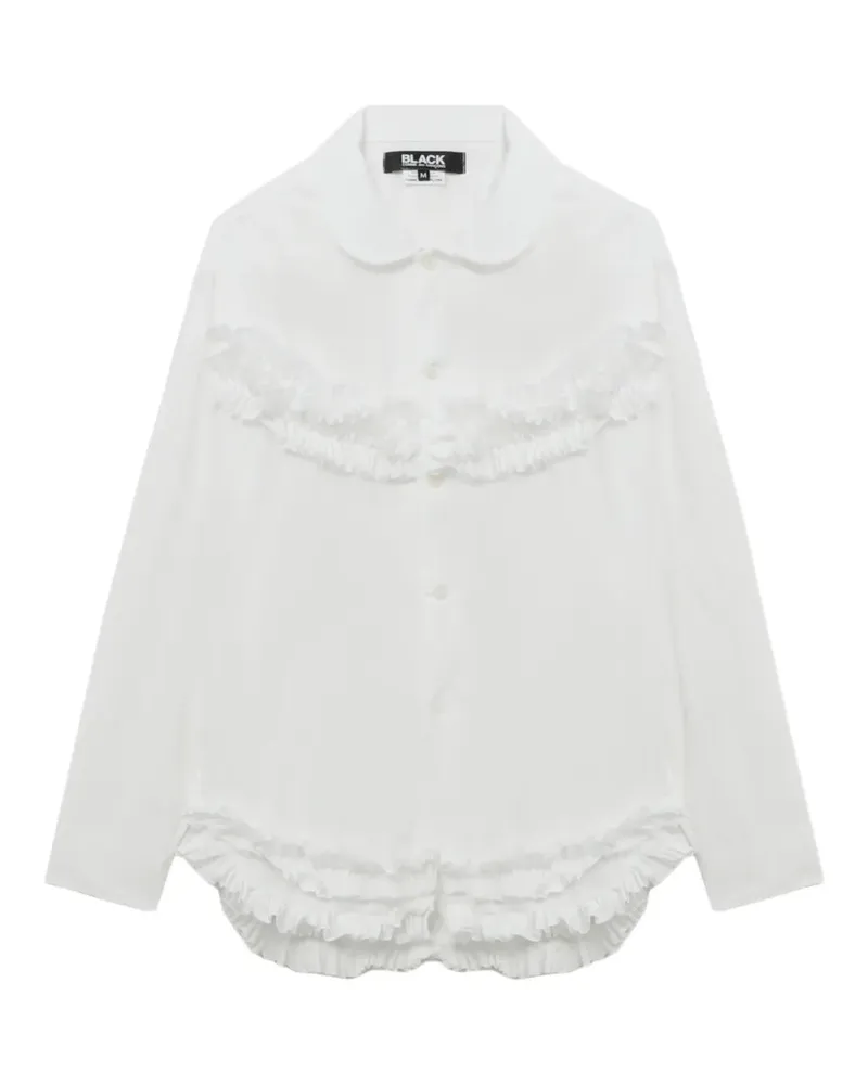 Comme des Garçons ruffled collared shirt - Weiß Weiß