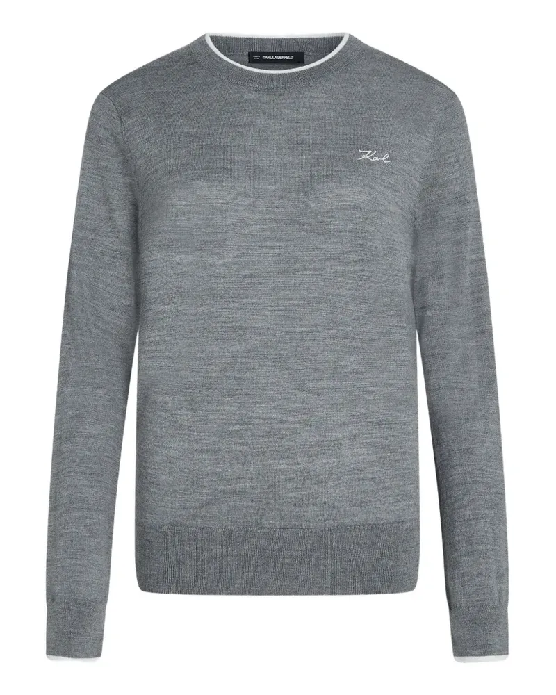 Karl Lagerfeld Pullover aus Merinowolle - Rosa Rosa