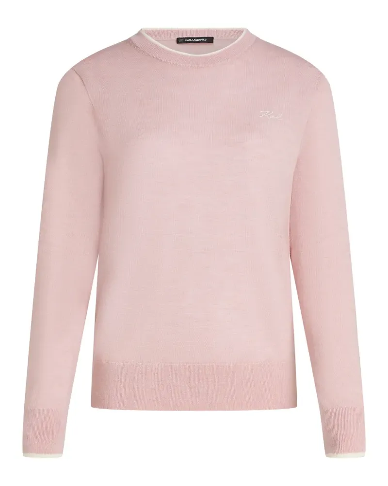 Karl Lagerfeld merino-wool sweater - Rosa Rosa