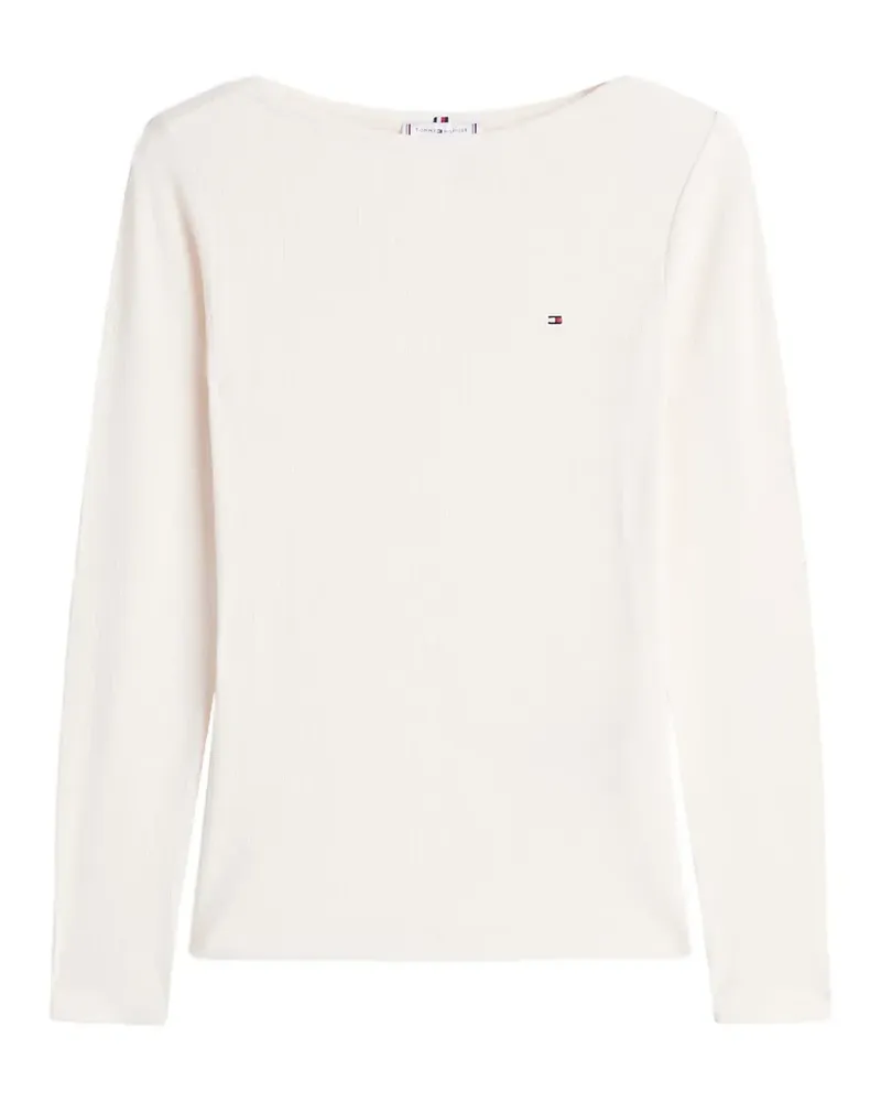 Tommy Hilfiger T-Shirt mit U-Boot-Ausschnitt - Nude Nude