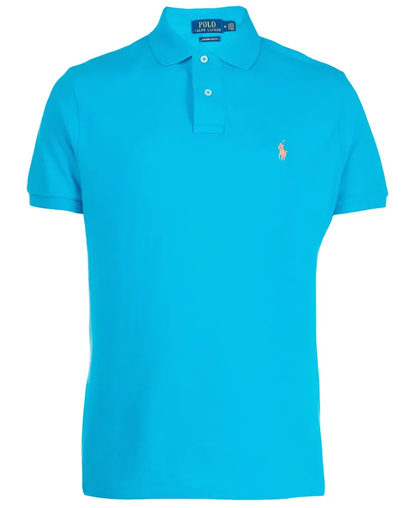 Ralph Lauren Poloshirt mit Logo-Stickerei - Blau Blau