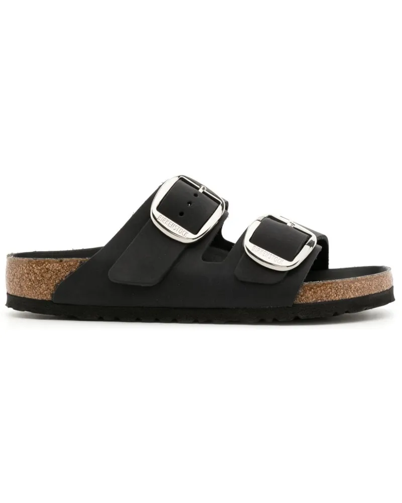 Birkenstock Arizona Pantoletten mit Schnallen - Schwarz Schwarz