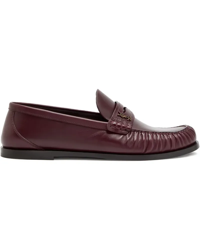 Saint Laurent Lauren Loafer mit Monogramm - Rot Rot
