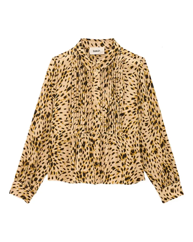 ba&sh Hony Hemd mit Animal-Print - Nude Nude