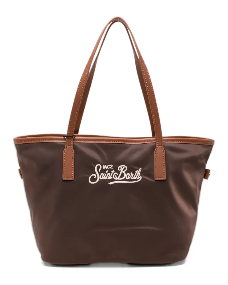 MC2 Saint Barth logo-embroidered tote bag - Braun Braun