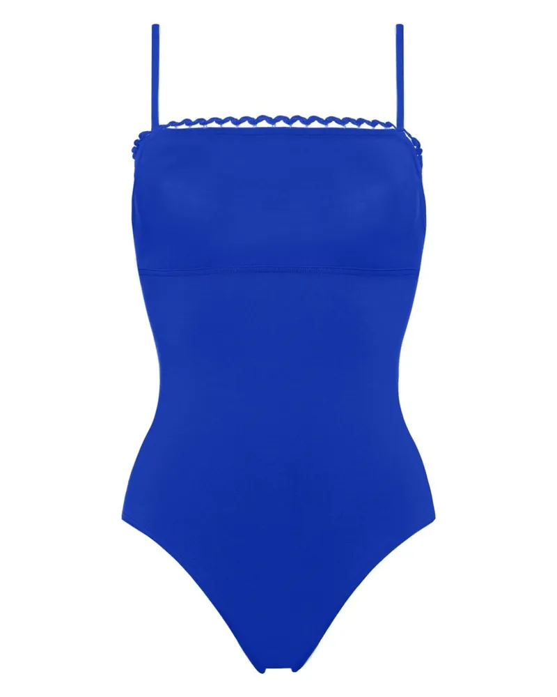 Eres Night Badeanzug mit Picot-Saum - Blau Blau