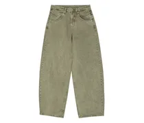 Weite Jeans mit Taschendetail - Grün