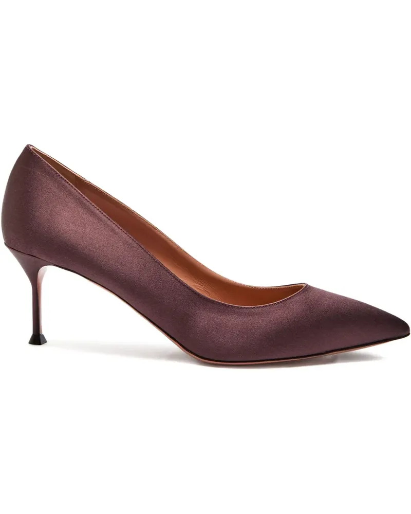 Aquazzura Spitze Purist Satin-Pumps 65mm - Braun Braun