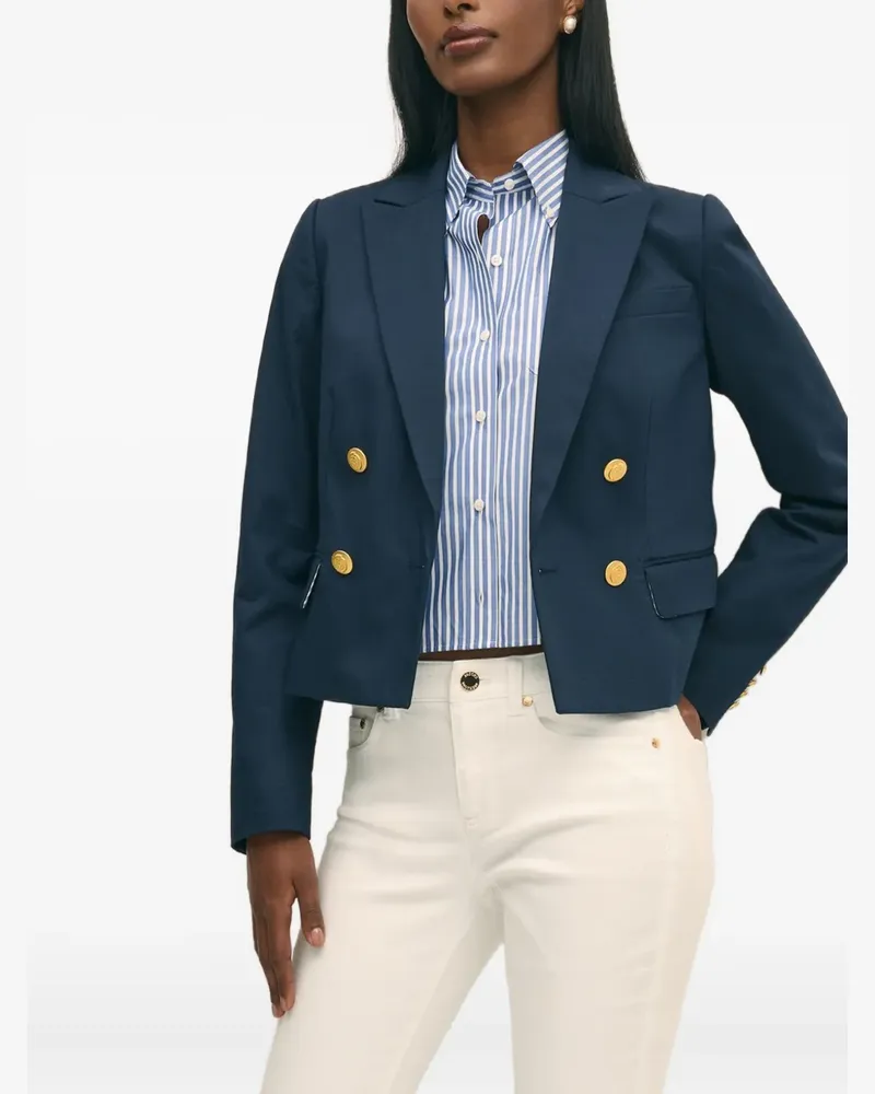 Brooks Brothers Doppelreihiger Blazer - Blau Blau