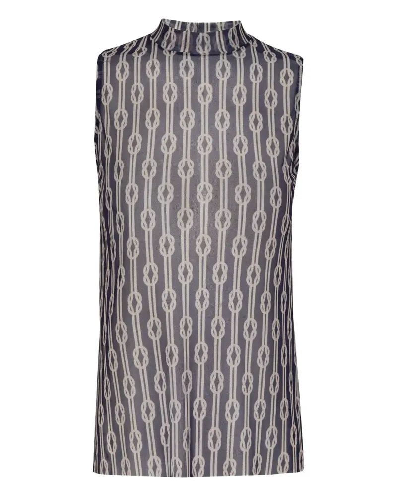 Lenny Niemeyer Gemustertes Top - Blau Blau